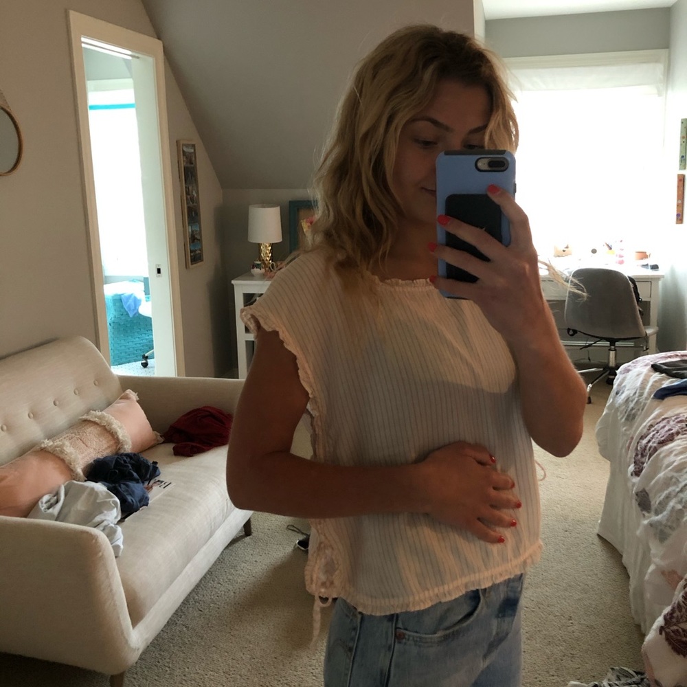 Madewell Striped Top w/ Ties